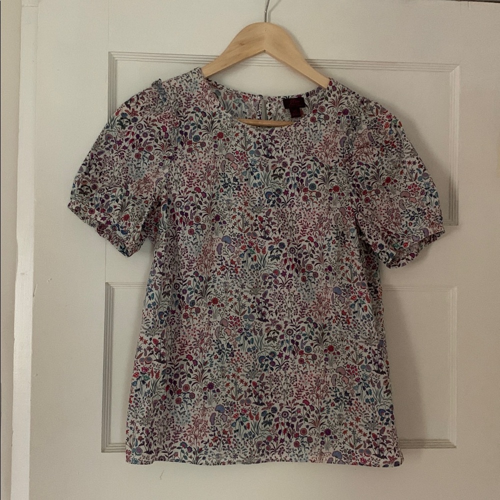 J. Crew Floral Print Blouse - Multicolor